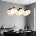 Cube Cluster Alabaster Pendant Light