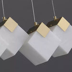 Cube Cluster Alabaster Pendant Light