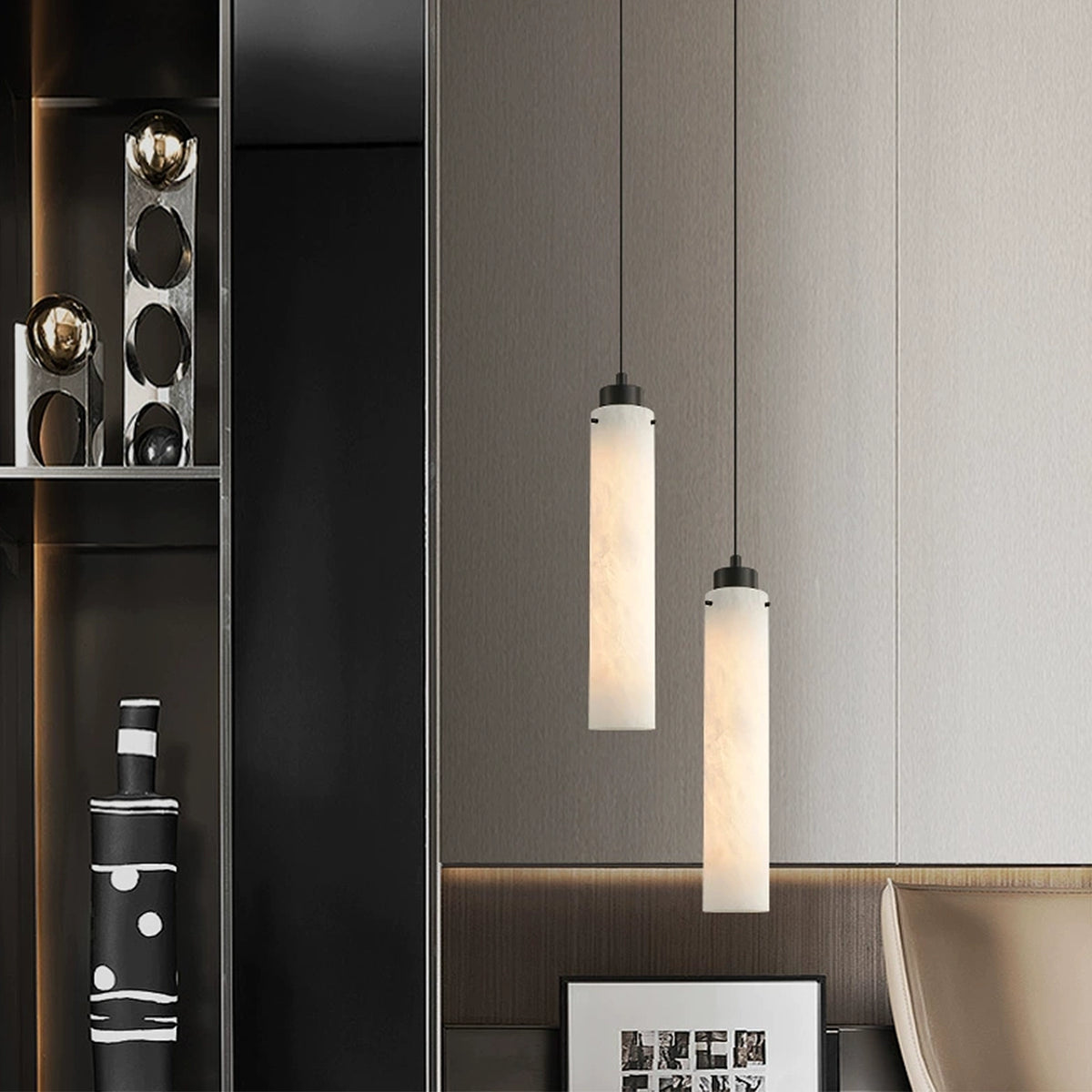 Cylinder Alabaster Pendant Lamp