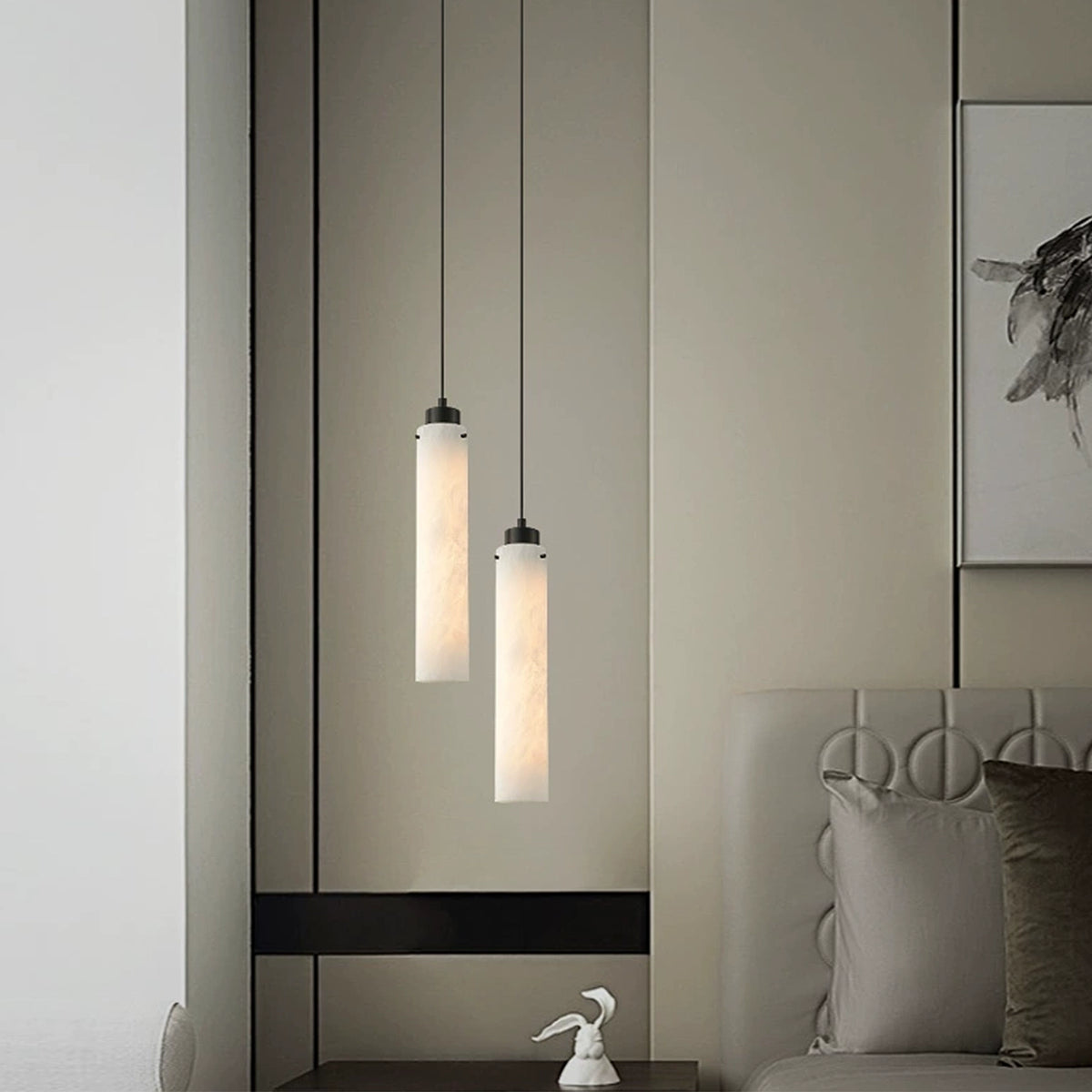 Cylinder Alabaster Pendant Lamp