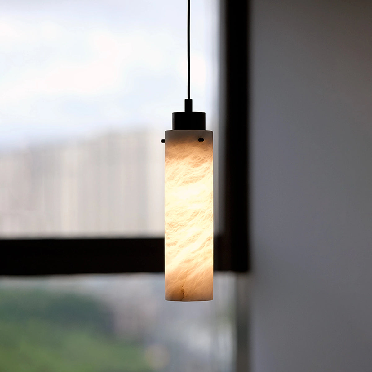 Cylinder Alabaster Pendant Lamp