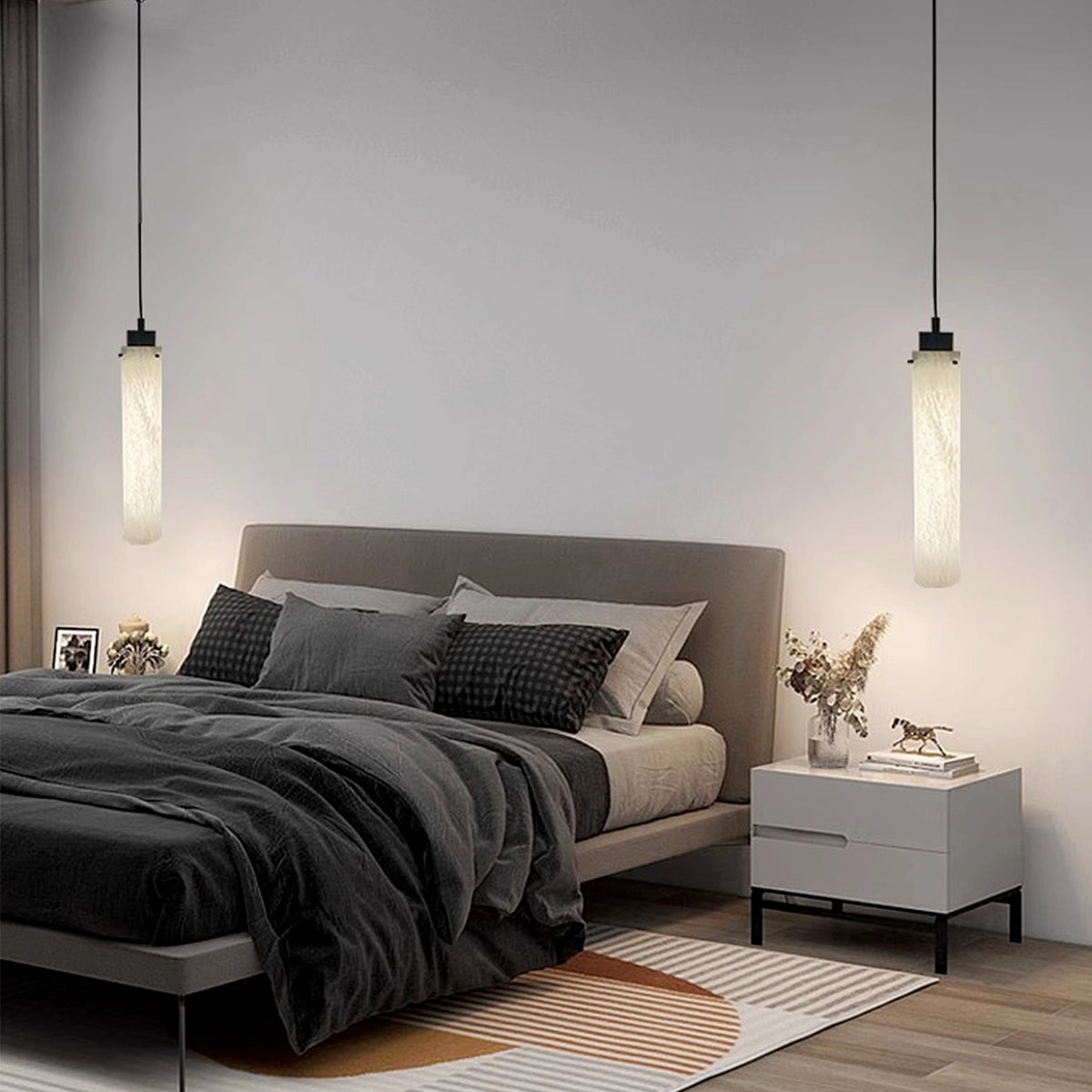 Cylinder Alabaster Pendant Lamp