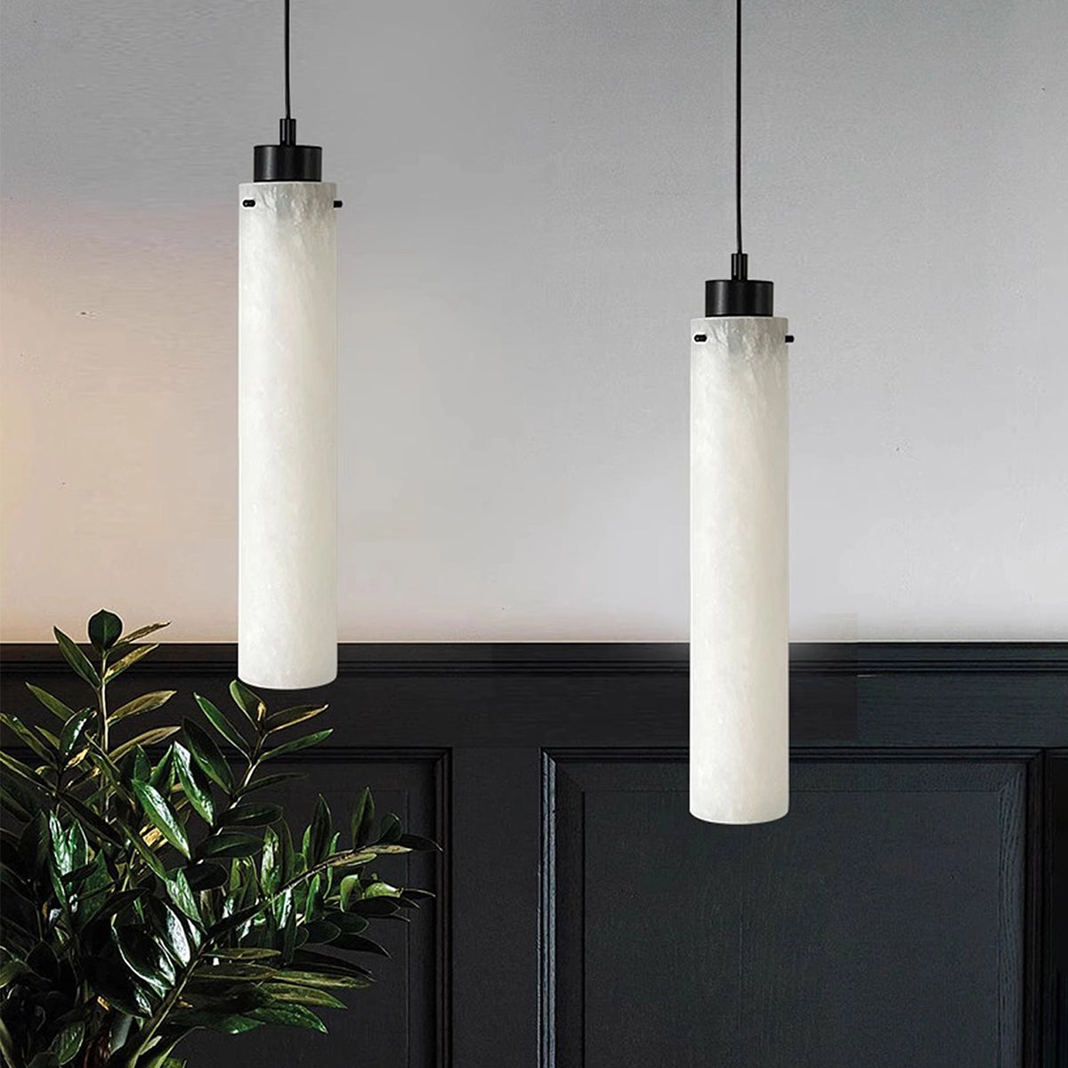 Cylinder Alabaster Pendant Lamp