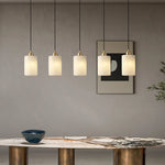 Cylindrical Alabaster Pendant Lamp