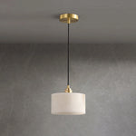 Cylindrical Alabaster Pendant Lamp