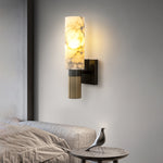 Cylindrical Alabaster Wall Lamp