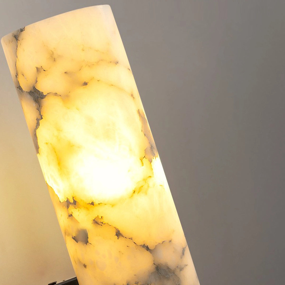 Cylindrical Alabaster Wall Lamp