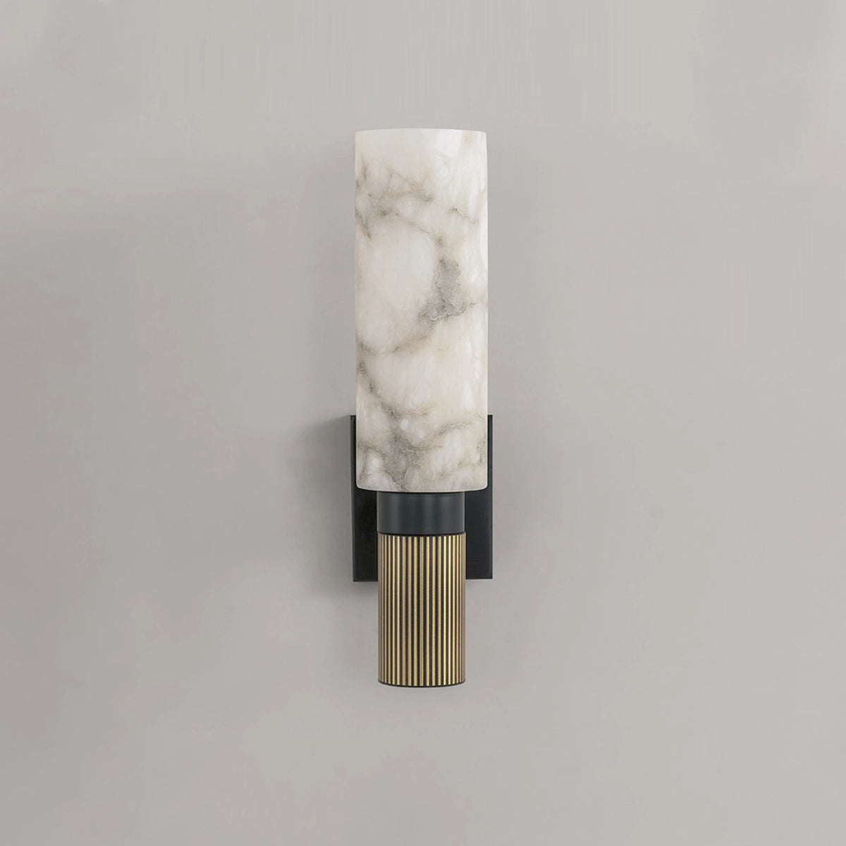 Cylindrical Alabaster Wall Lamp