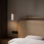 Cylindrical Travertine Pendant Light