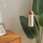 Cylindrical Travertine Pendant Light
