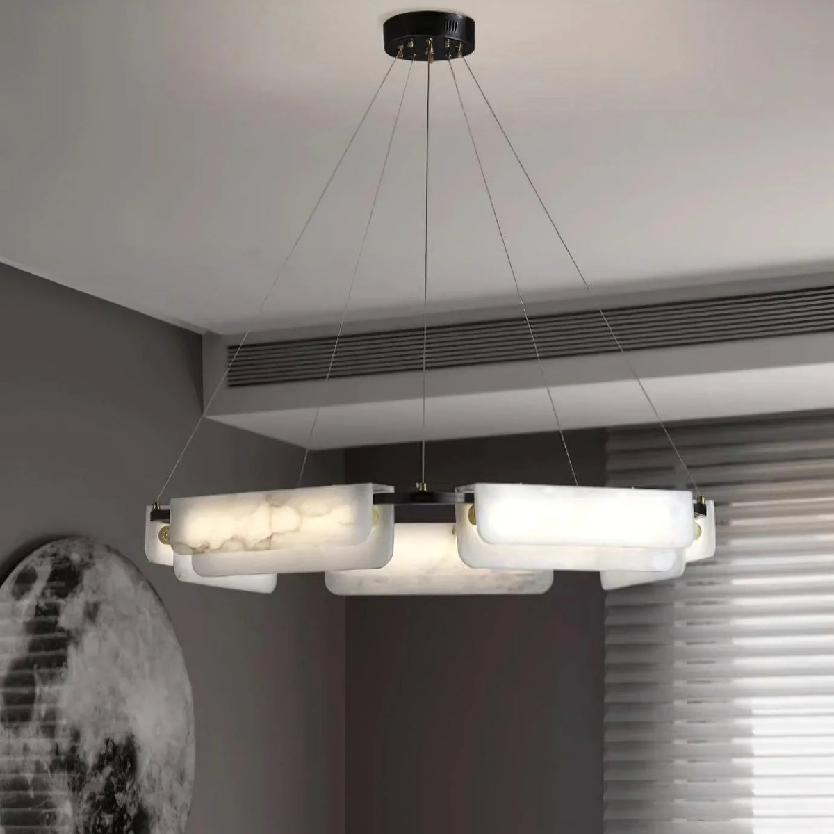 Delia Alabaster Chandelier