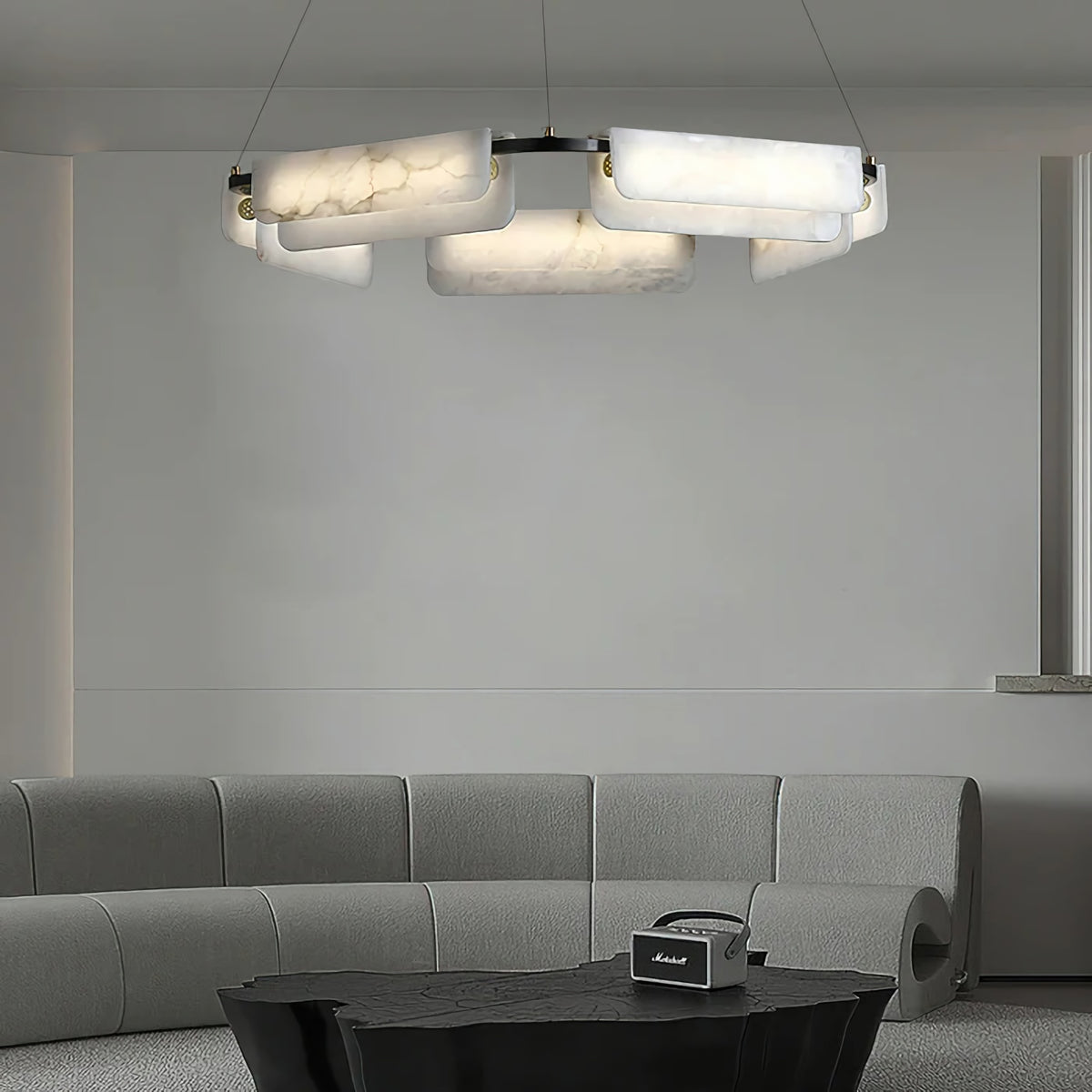 Delia Alabaster Chandelier