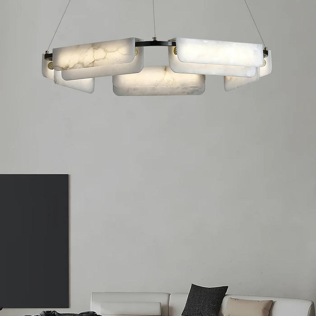 Delia Alabaster Chandelier