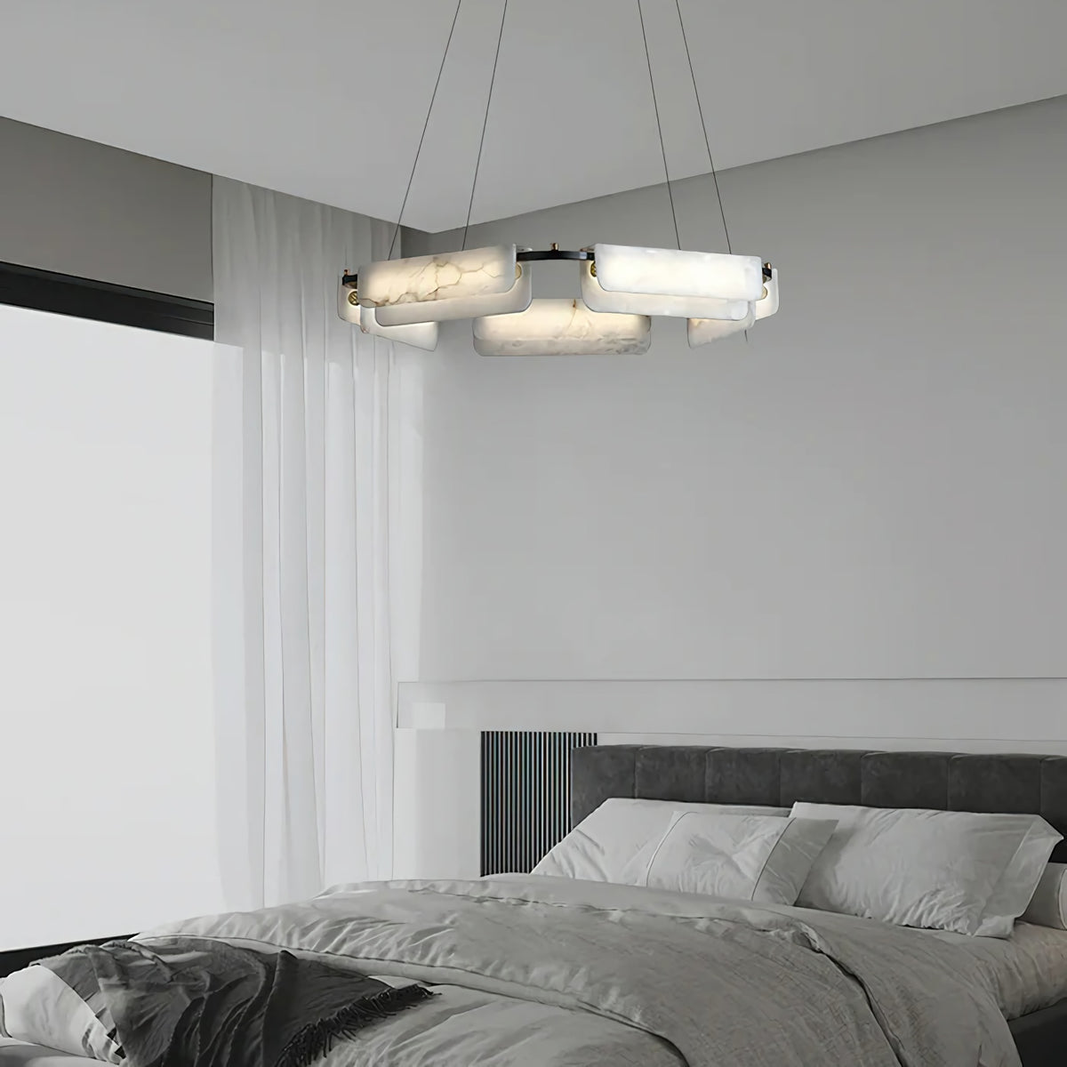 Delia Alabaster Chandelier