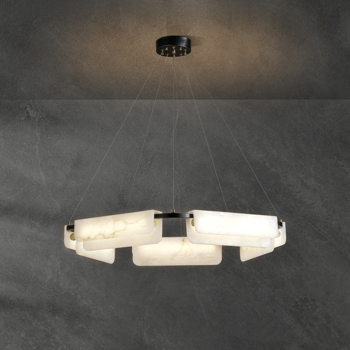 Delia Alabaster Chandelier