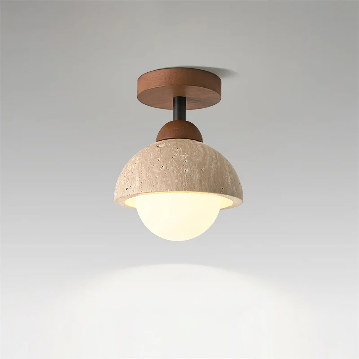 Eala Travertine Ceiling Light
