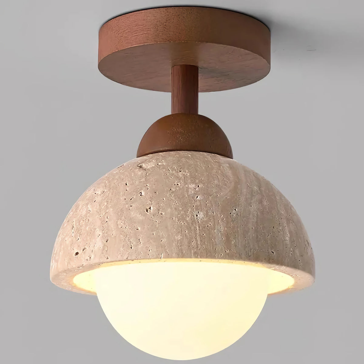 Eala Travertine Ceiling Light