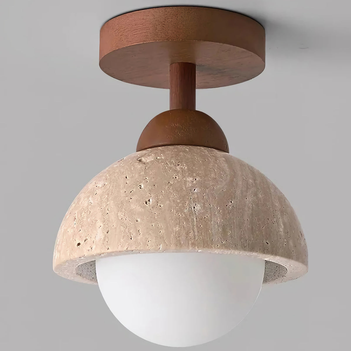 Eala Travertine Ceiling Light