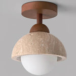 Eala Travertine Ceiling Light