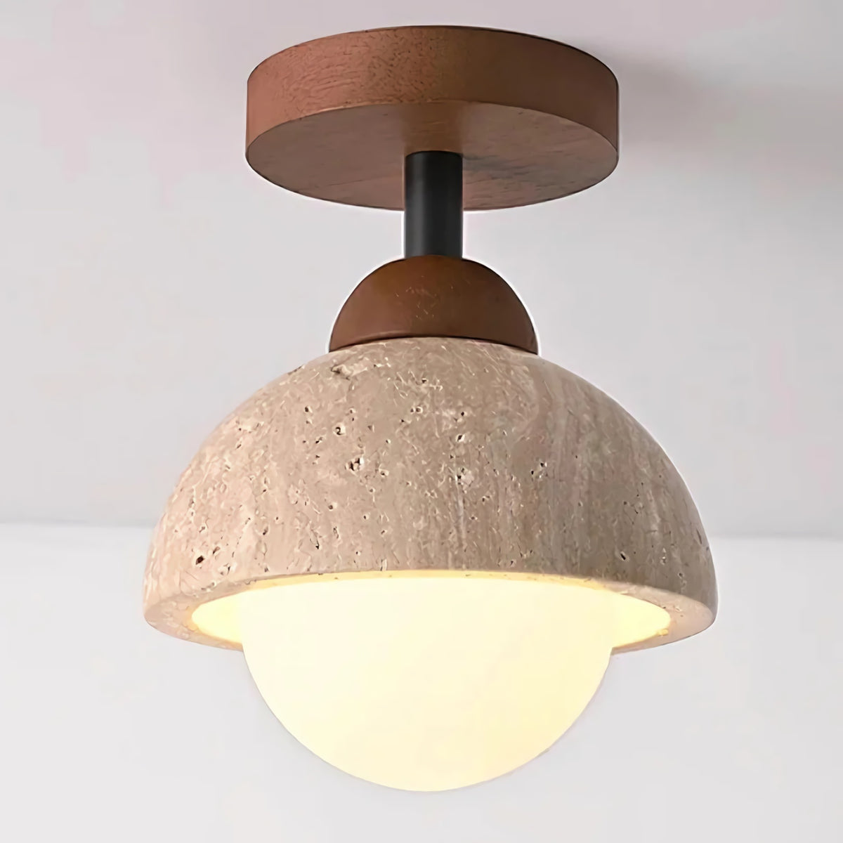 Eala Travertine Ceiling Light