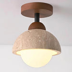Eala Travertine Ceiling Light