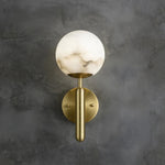 Elegant Copper Alabaster Wall Lamp