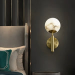 Elegant Copper Alabaster Wall Lamp