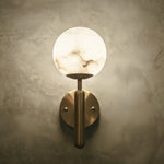 Elegant Copper Alabaster Wall Lamp