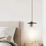 Elegant Textured Cylindra Stone Pendant Lamp