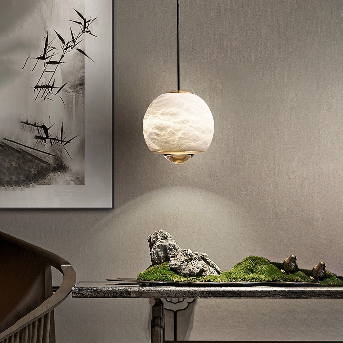 Ferox Alabaster Pendant Lamp
