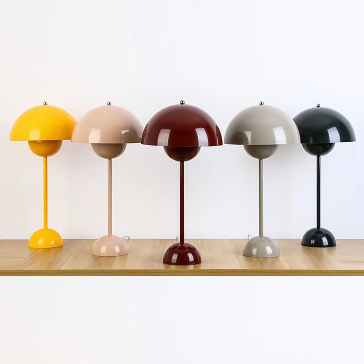 Flowerpot Semi-Circle Table Lamp