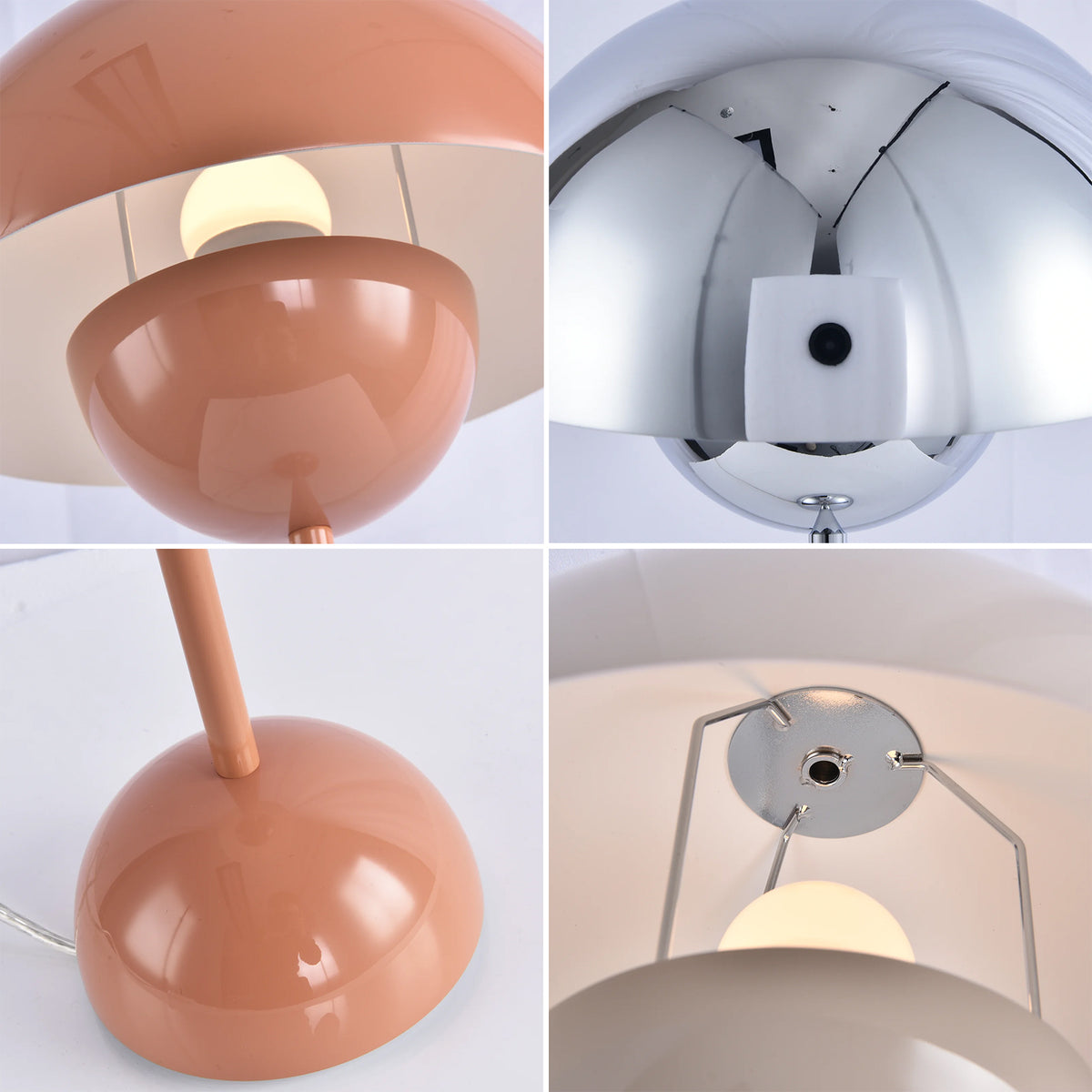 Flowerpot Semi-Circle Table Lamp