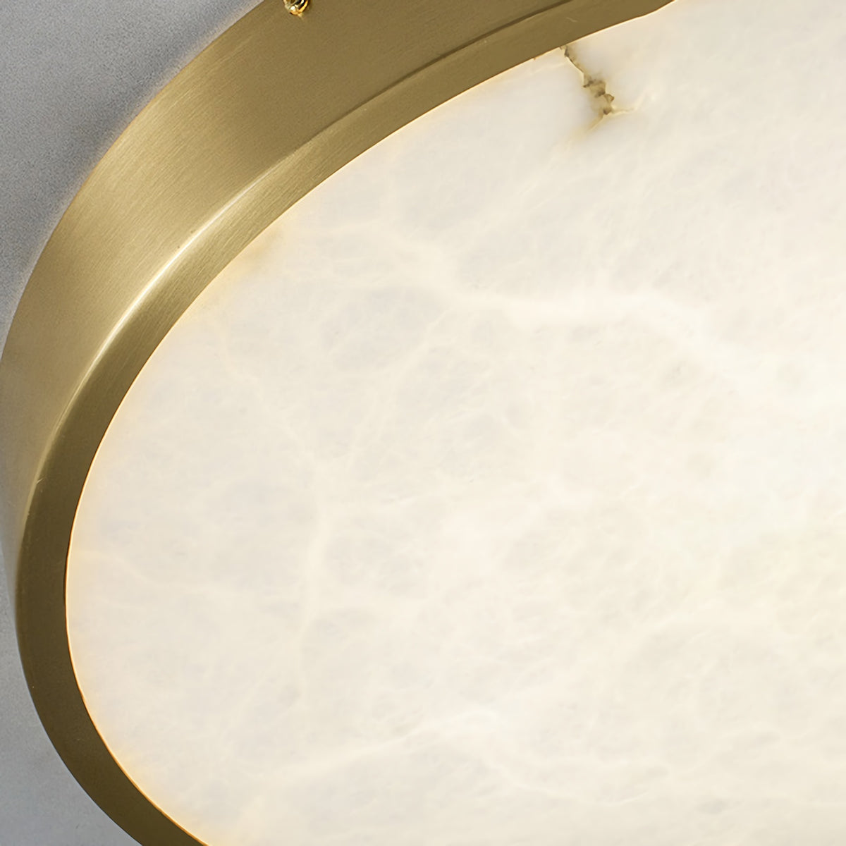 Geometric Alabaster Recessed Ceiling Light