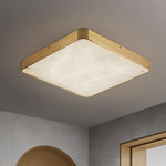 Geometric Alabaster Recessed Ceiling Light