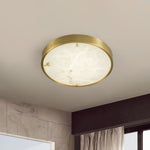 Geometric Alabaster Recessed Ceiling Light