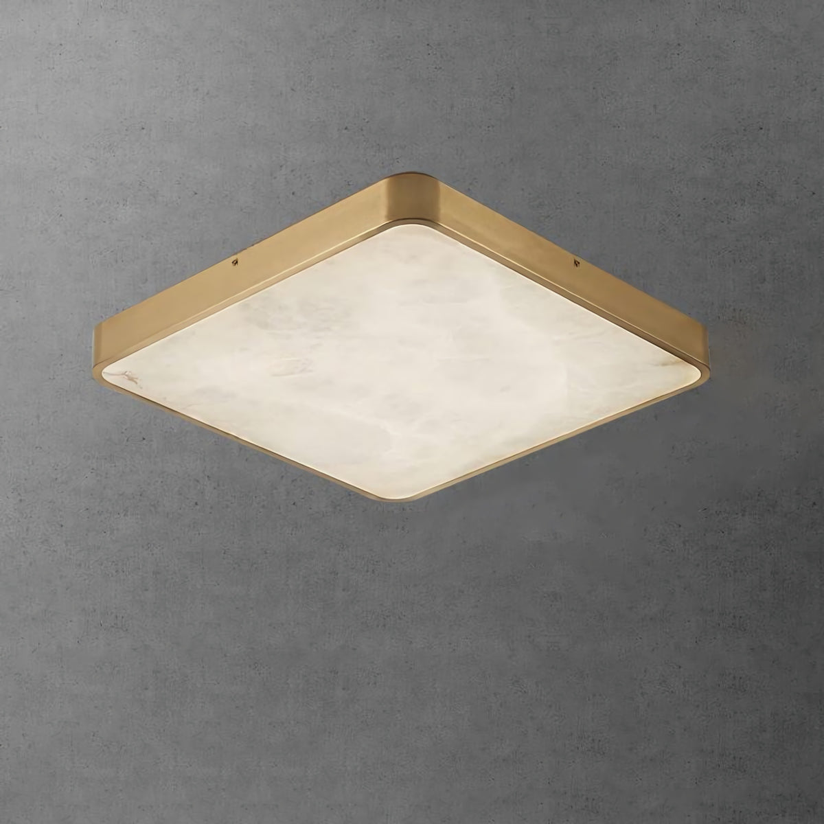 Geometric Alabaster Recessed Ceiling Light