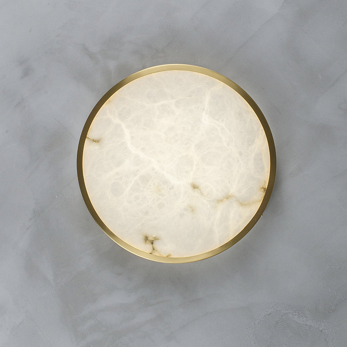 Geometric Alabaster Recessed Ceiling Light
