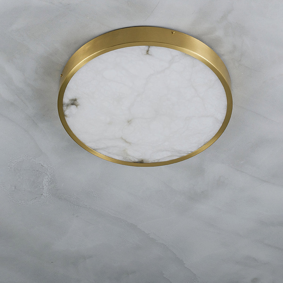 Geometric Alabaster Recessed Ceiling Light