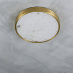 Geometric Alabaster Recessed Ceiling Light