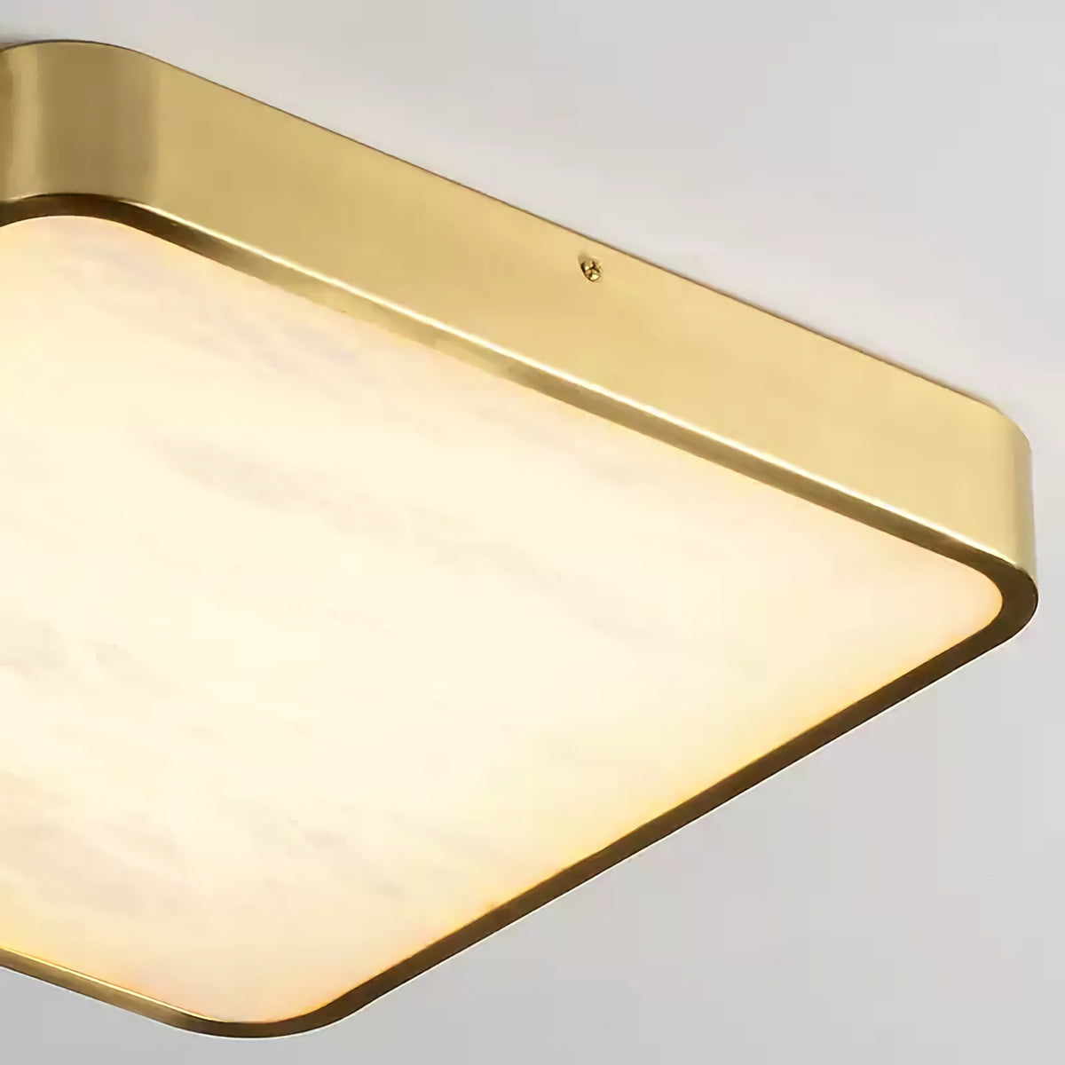 Geometric Alabaster Recessed Ceiling Light