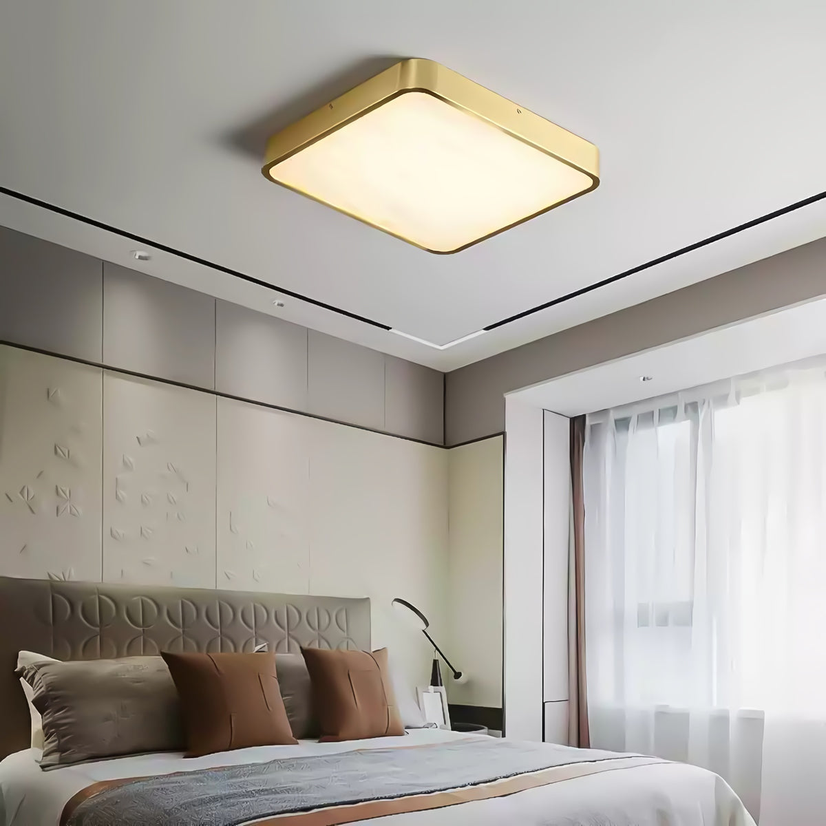 Geometric Alabaster Recessed Ceiling Light