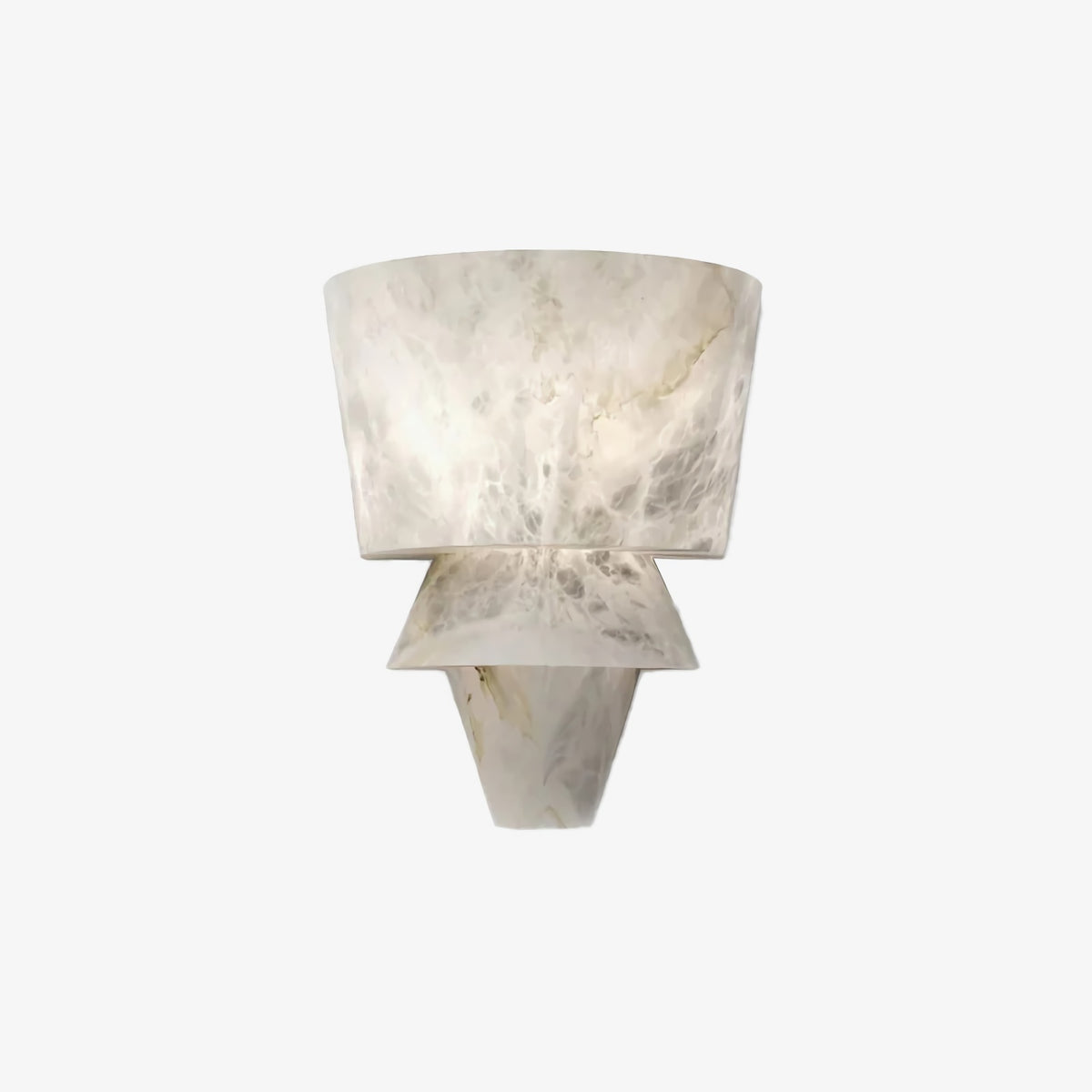 Geometric Alabaster Wall Light