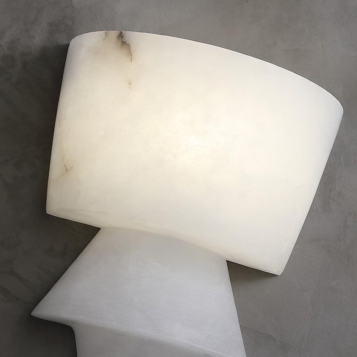 Geometric Alabaster Wall Light