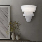 Geometric Alabaster Wall Light