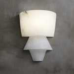 Geometric Alabaster Wall Light