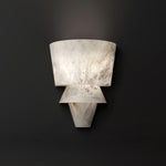 Geometric Alabaster Wall Light