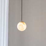 Globe Alabaster Pendant Lamp