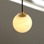 Globe Alabaster Pendant Lamp