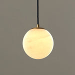 Globe Alabaster Pendant Lamp