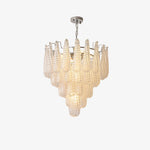 Grid Glass Waterfall Chandelier